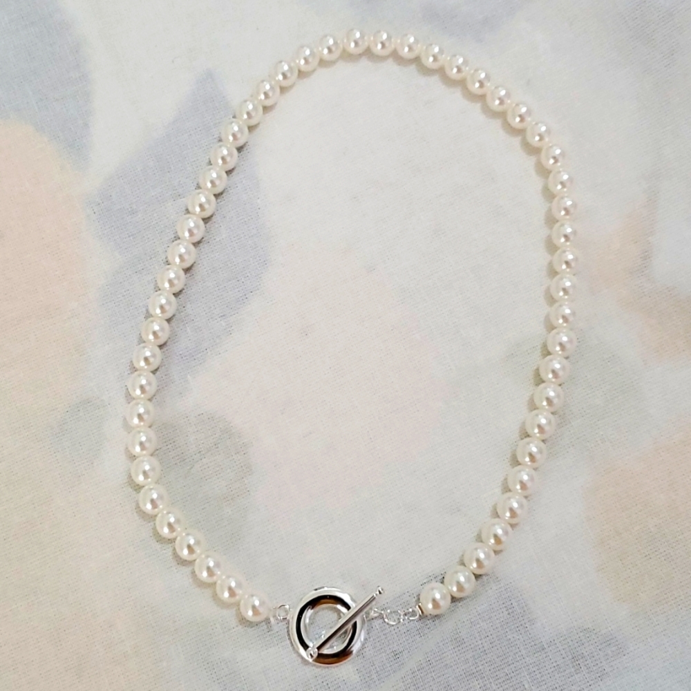 925 silver Pearl necklaces